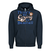 Navy theres no crying in baseball Zipper Hoodie - JahusDesignShop