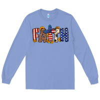 Colony Blue Faith USA flag sunflower Long Sleeve Tee - Neo Western