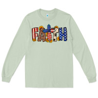 Matcha Faith USA flag sunflower Long Sleeve Tee - Neo Western