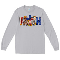 Moon Dust Faith USA flag sunflower Long Sleeve Tee - Neo Western