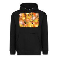Black fall pumpkin background Heavyweight Hoodie - AdoDesignShop