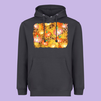 Fall Pumpkin Background Heavyweight Hoodie Designed By Adodesignshop