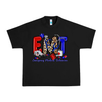 Black emt emergency medical technician Urban Heavy Tee - Zillion Design Studio