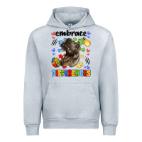 Heather Grey embrace differences Urban Hoodie - LillyAllenDesigns