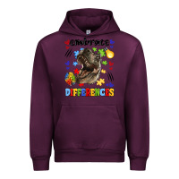 Mauve Wine embrace differences Urban Hoodie - LillyAllenDesigns