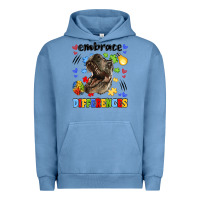 Pigment Pebble Blue embrace differences Urban Hoodie - LillyAllenDesigns