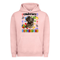 Pigment Salmon embrace differences Urban Hoodie - LillyAllenDesigns