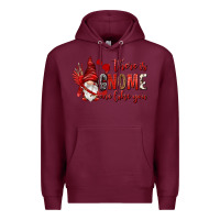 Burgundy there is gnome one like you Premium Hoodie - NancyCooperArtShop