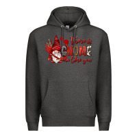 Charcoal Heather there is gnome one like you Premium Hoodie - NancyCooperArtShop