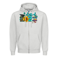 Dove Grey western sunflower class of 2023 Zipper Hoodie - AdoDesignShop