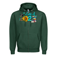 Sports Green western sunflower class of 2023 Zipper Hoodie - AdoDesignShop