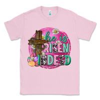 Bubblegum Pink he is risen indeed easter Classic Tee - Neo Western
