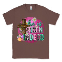 Chestnut he is risen indeed easter Classic Tee - Neo Western