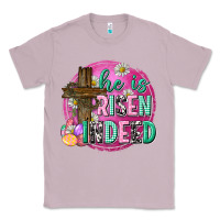 Lilac he is risen indeed easter Classic Tee - Neo Western