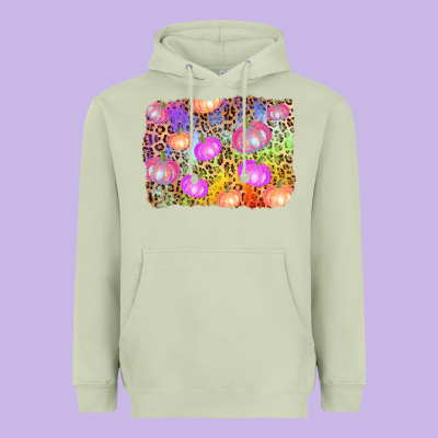 Colourful Pumpkin Background Heavyweight Hoodie Designed By Adodesignshop