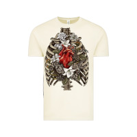 Vintage Arctic Skeleton Rib Cage Heart Vintage Tee - RanaPortraitStore