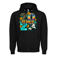 Black senıor 2023 Zipper Hoodie - AdoDesignShop