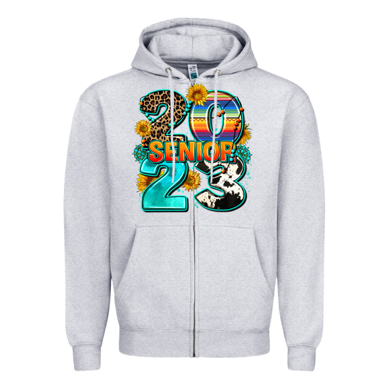 Senıor 2023 Zipper Hoodie by AdoDesignShop | Teevron