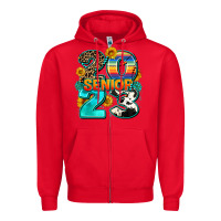 Red senıor 2023 Zipper Hoodie - AdoDesignShop