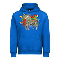 Cobalt autism unicorn Urban Hoodie - LillyAllenDesigns