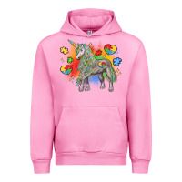Fuchsia Pink autism unicorn Urban Hoodie - LillyAllenDesigns