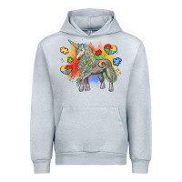 Heather Grey autism unicorn Urban Hoodie - LillyAllenDesigns