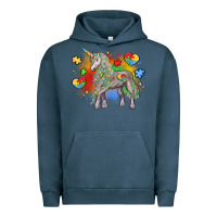 Pigment Midnight Navy autism unicorn Urban Hoodie - LillyAllenDesigns