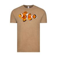 Vintage Coffee clown fish side Vintage Tee - BarkalooDesign