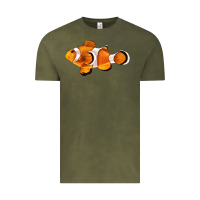 Vintage Olive clown fish side Vintage Tee - BarkalooDesign