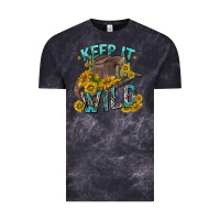 Cloud Black keep it wild tbw Vintage Tee - texasbilliewilder