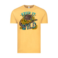 Vintage Mustard keep it wild tbw Vintage Tee - texasbilliewilder
