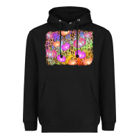 Black colourful pumpkin background Heavyweight Hoodie - AdoDesignShop