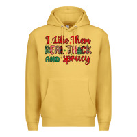 Antique Gold i like them real thick and sprucy Premium Hoodie - MaliasSmallBusiness