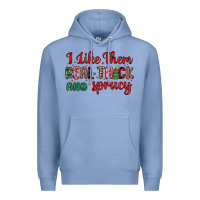Colony Blue i like them real thick and sprucy Premium Hoodie - MaliasSmallBusiness