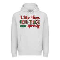 Dove Grey i like them real thick and sprucy Premium Hoodie - MaliasSmallBusiness