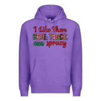Purple i like them real thick and sprucy Premium Hoodie - MaliasSmallBusiness