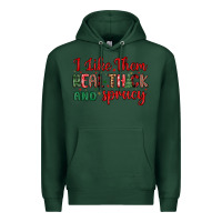 Sports Green i like them real thick and sprucy Premium Hoodie - MaliasSmallBusiness