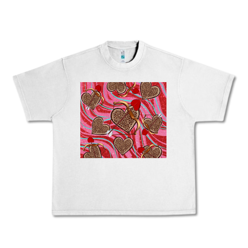 Valentine's Day Hearts Bow And Arrow Urban Heavy Tee by RanaPortraitStore | Teevron