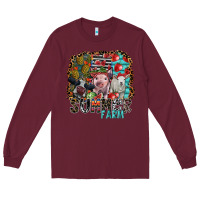 Burgundy summer farm Long Sleeve Tee - SublimationCraftShop