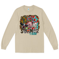 Mushroom summer farm Long Sleeve Tee - SublimationCraftShop