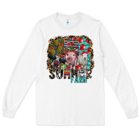White summer farm Long Sleeve Tee - SublimationCraftShop