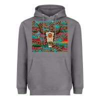 Storm western serape leopard bull skull turquoise tumbler Heavyweight Hoodie - Artiststas
