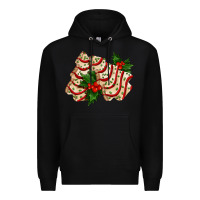 Black white christmas tree cake ado Premium Hoodie - AdoDesignShop