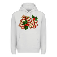 Dove Grey white christmas tree cake ado Premium Hoodie - AdoDesignShop