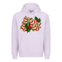 Lilac white christmas tree cake ado Premium Hoodie - AdoDesignShop