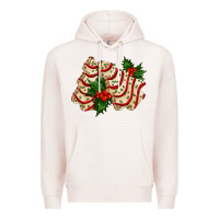 Pale Pink white christmas tree cake ado Premium Hoodie - AdoDesignShop