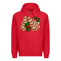Red white christmas tree cake ado Premium Hoodie - AdoDesignShop