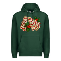 Sports Green white christmas tree cake ado Premium Hoodie - AdoDesignShop