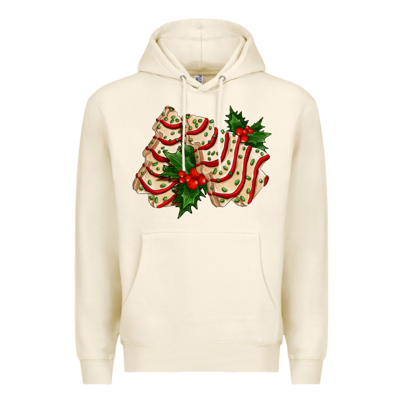White Christmas Tree Cake Ado Premium Hoodie by AdoDesignShop | Teevron