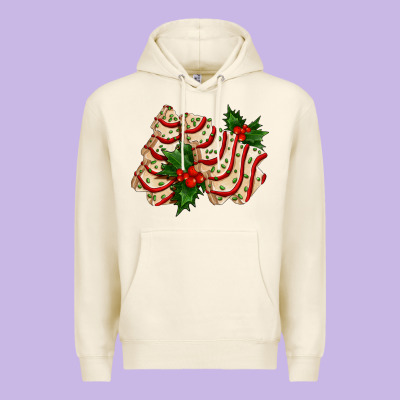 White Christmas Tree Cake Ado Premium Hoodie Designed By Adodesignshop